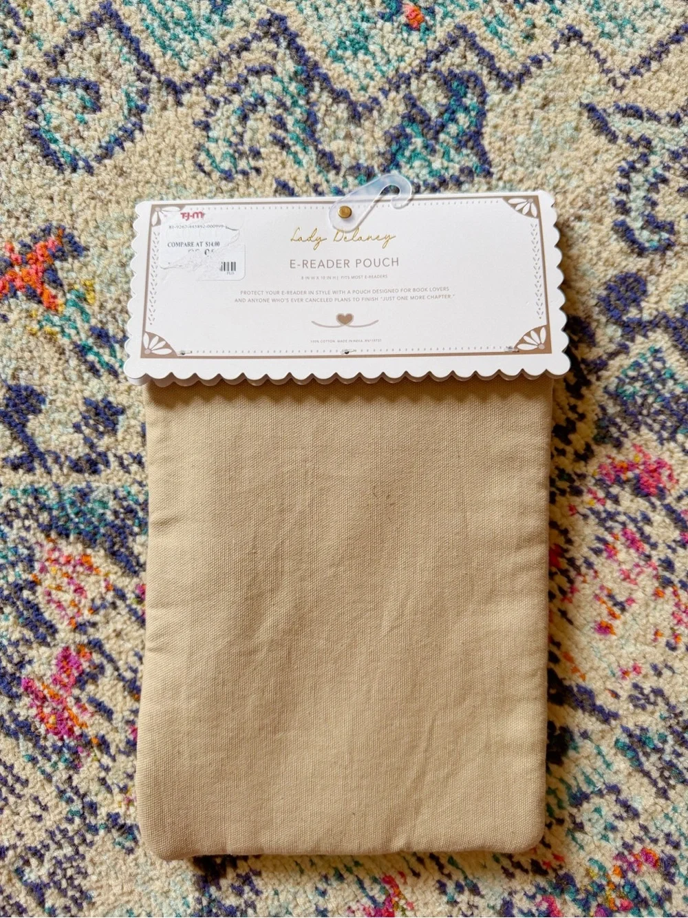 Lady Delaney Just One More Chapter E-Reader Pouch Tan